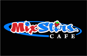 MixStirs Cafe Logo Vector