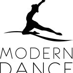 Modern Dance black Logo Vector