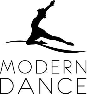 Modern Dance black Logo Vector