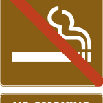 NO SMOKING TOURIST SIGN Logo Vector