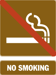 NO SMOKING TOURIST SIGN Logo Vector