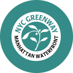 NYC Greenway Manhattan Waterfront Logo Vector