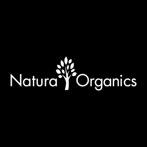 Natura Organics white Logo Vector