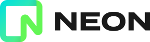 Neon simple Logo Vector