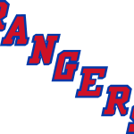 New York Rangers   jersey letters Logo Vector