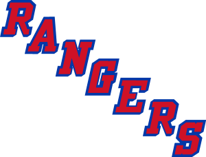New York Rangers   jersey letters Logo Vector