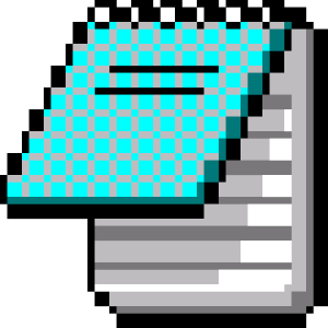 Notepad Windows 3 Logo Vector