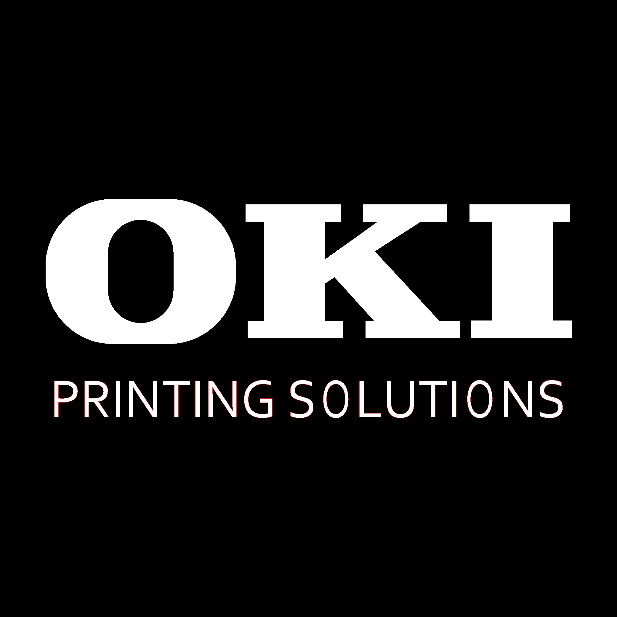 OKI Printing Solutions white Logo Vector