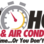 One Hour Heating and Air Conditioning Logo Vector