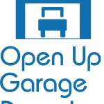 Open Up Garage Door Logo Vector