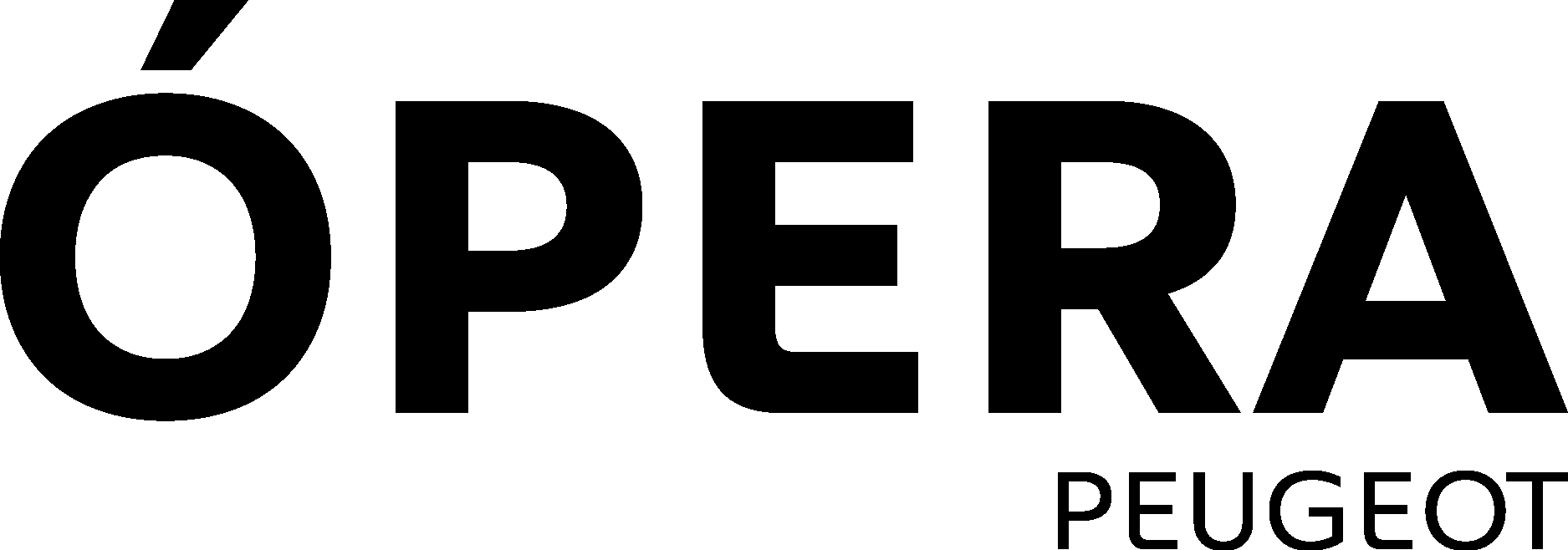 Ópera Peugeot black Logo Vector