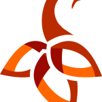 Orange Peacock Logo Vector