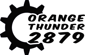 Orange Thunder Logo Vector