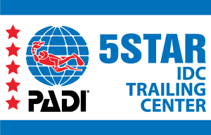 PADI 5 Stars IDC TRAINING CENTER Logo Vector