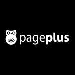 Page Plus white Logo Vector