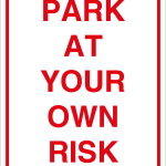 Park at your own risk Logo Vector