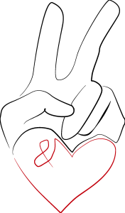 Peace & Love Logo Vector