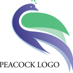 Peacock Bird Logo Vector