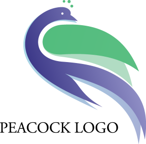 Peacock Bird Logo Vector