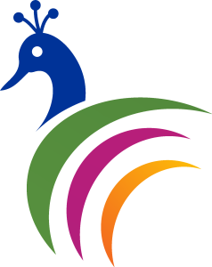 Peacock Colour Logo Vector