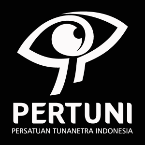 Pertuni (Persatuan Tunanetra Indonesia) white Logo Vector
