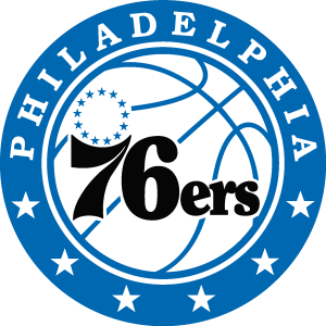 Philadelphia 76ers black Logo Vector