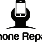 Phone repair  black Logo Vector