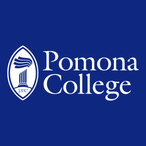 Pomona College White Logo Vector