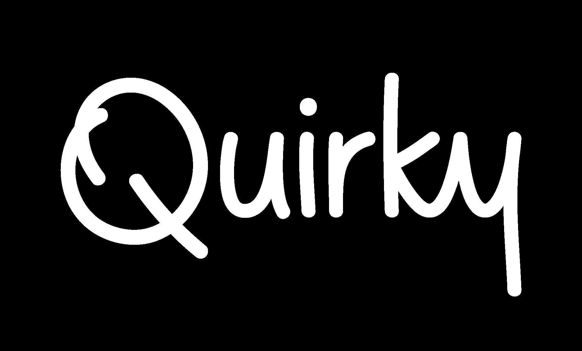 Quirky White Logo Vector