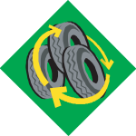 RECYCLE TIRES Logo Vector