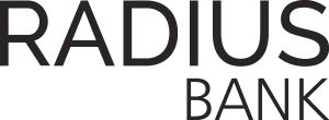 Radius Bank Wordmark Logo Vector
