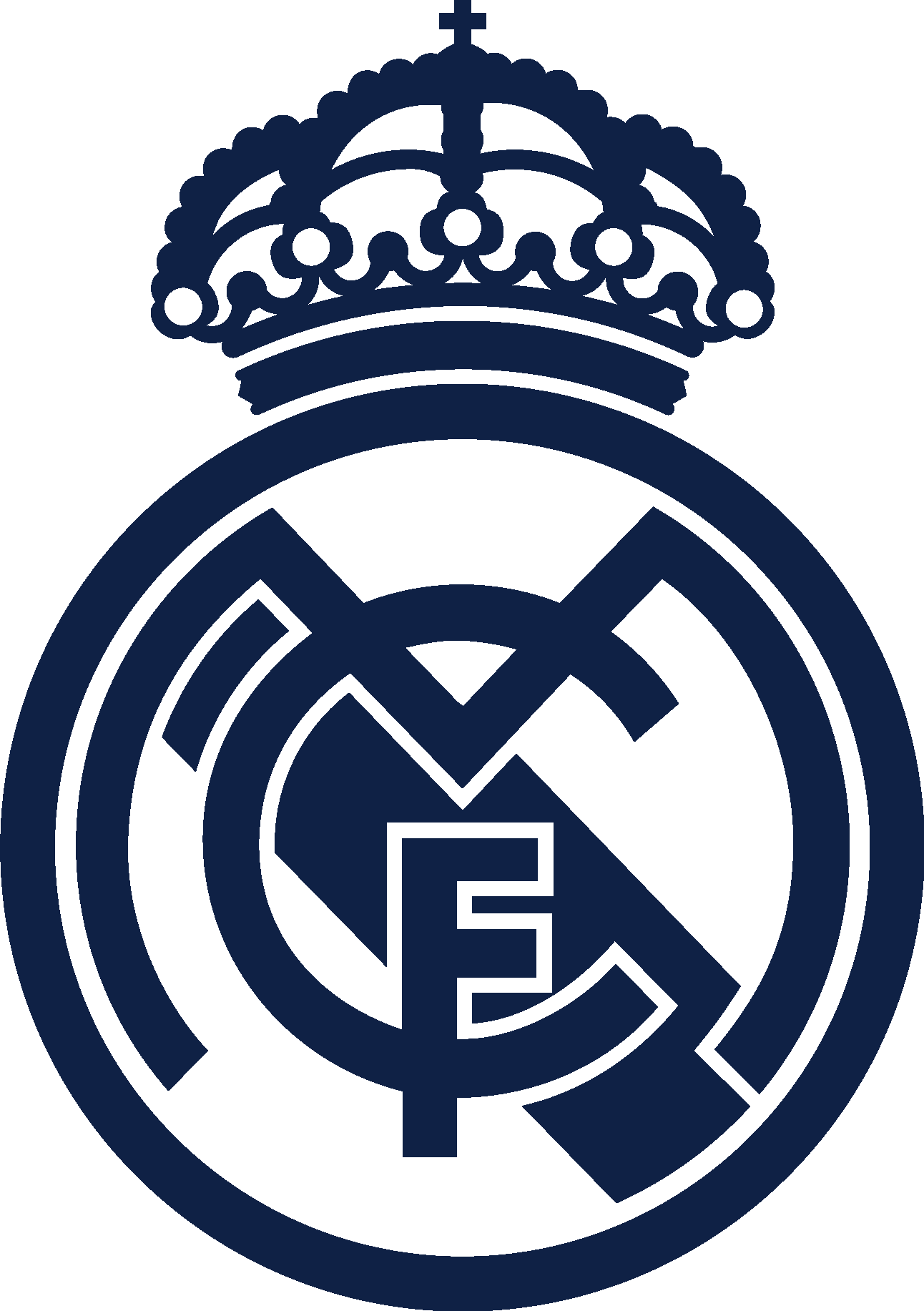 Real Madrid Logo Black Png, Transparent Png - vhv