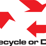 Recycle or Die Logo Vector