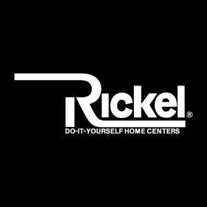 Rickel white Logo Vector
