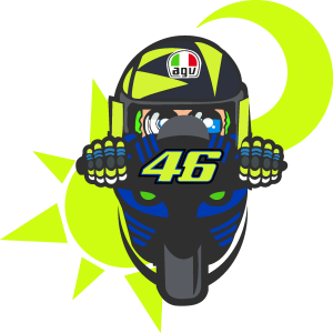 Rossi 46 Motorcycle Logo Vector