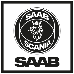 SAAB Scania black Logo Vector