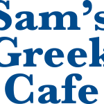 Sam’s Greek Cafe Wordmark Logo Vector