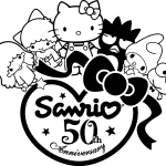 Sanrio 50th Anniversary (Hello Kitty) Logo Vector