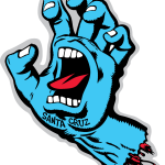 Santa Cruz Screaming Hand Logo Vector