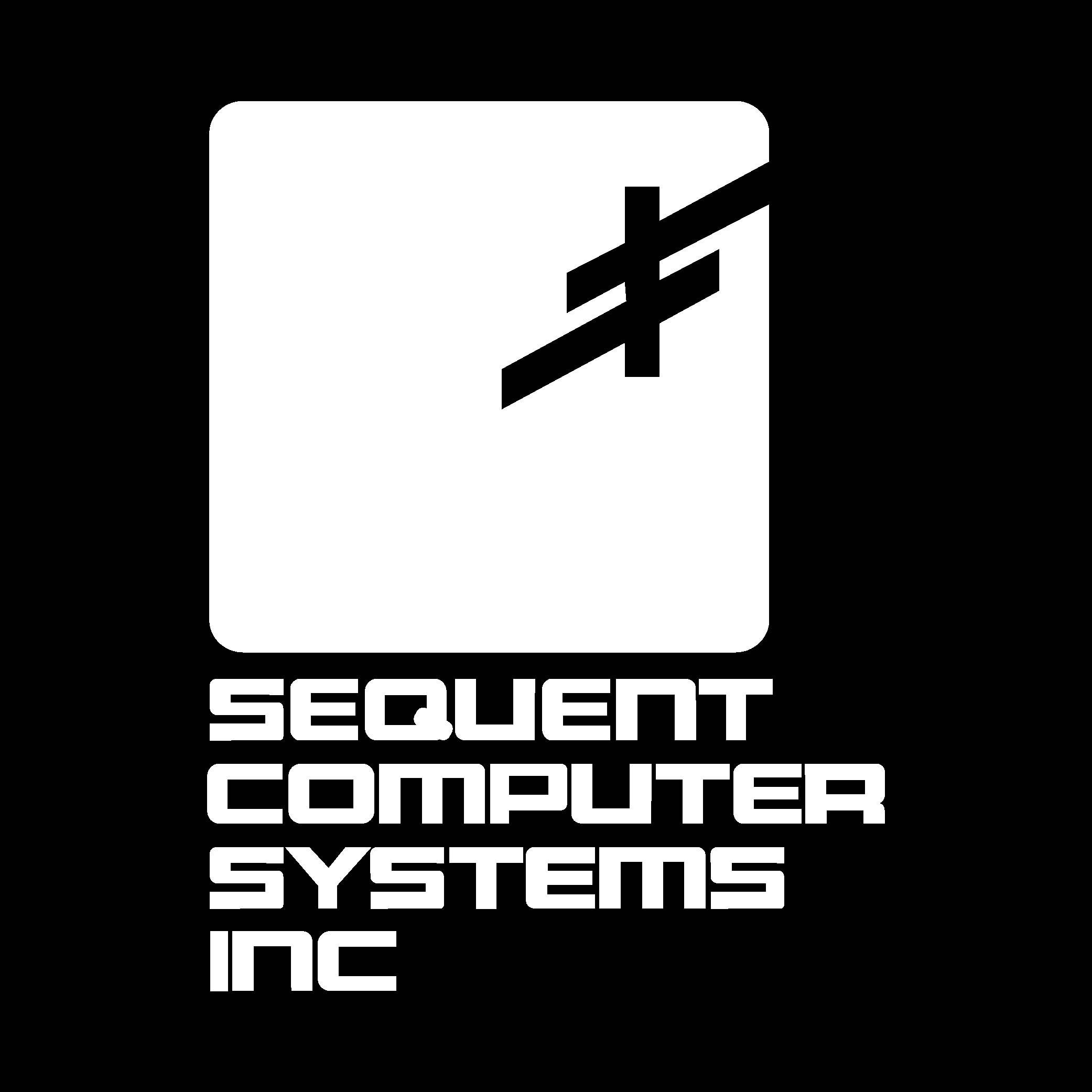 Sequent Computer Systems Inc white Logo Vector