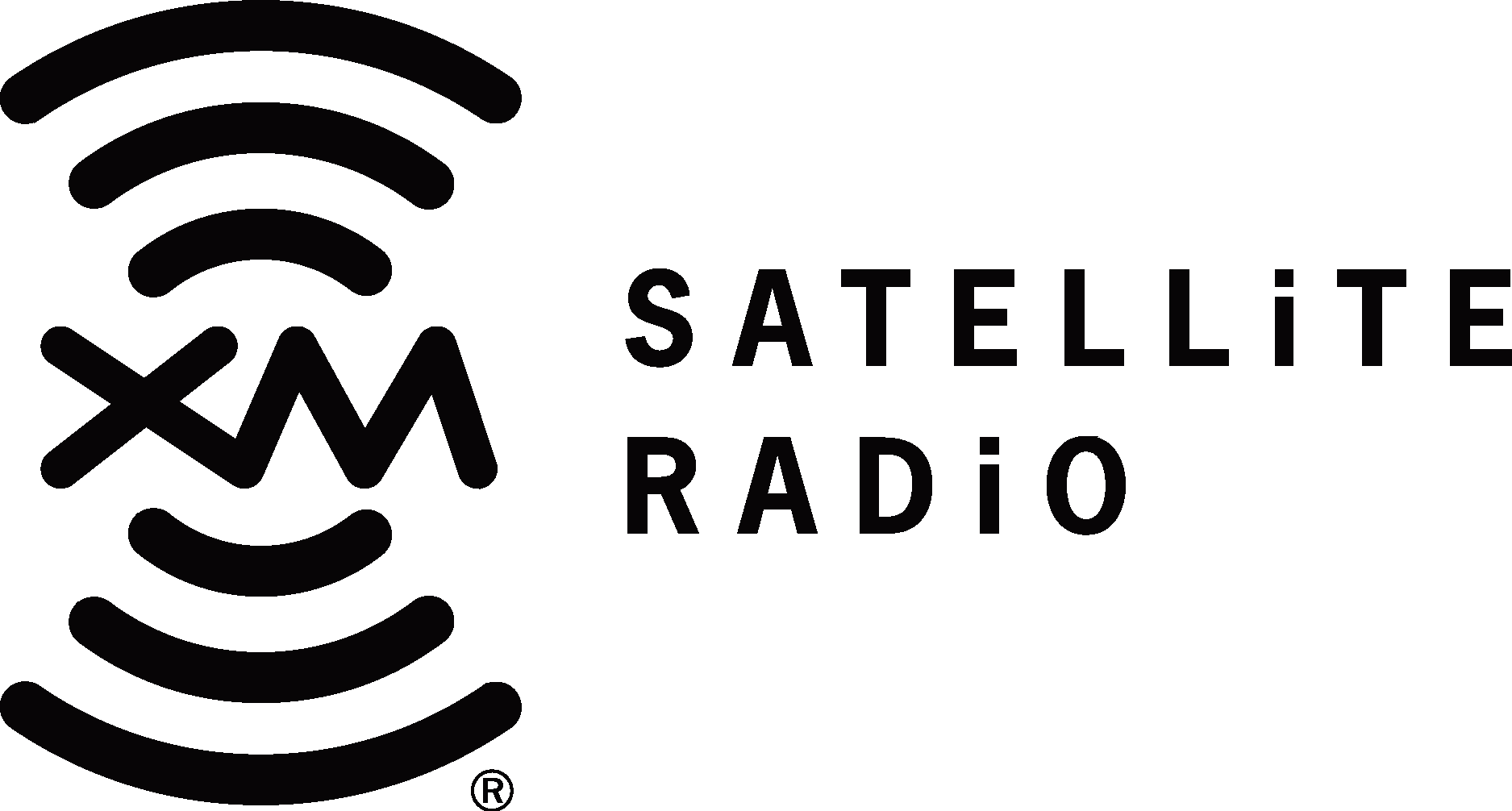 SiriusXM Satellite Radio black Logo Vector