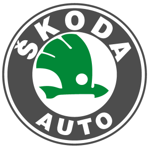 Skoda Auto White Logo Vector