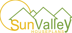 Sun Valley House Plans Logo Vector