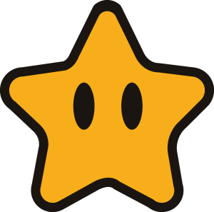 Super Mario Star Logo Vector