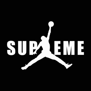 Supreme Jordan white Logo Vector
