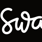 Swarm Foursquare  black Logo Vector