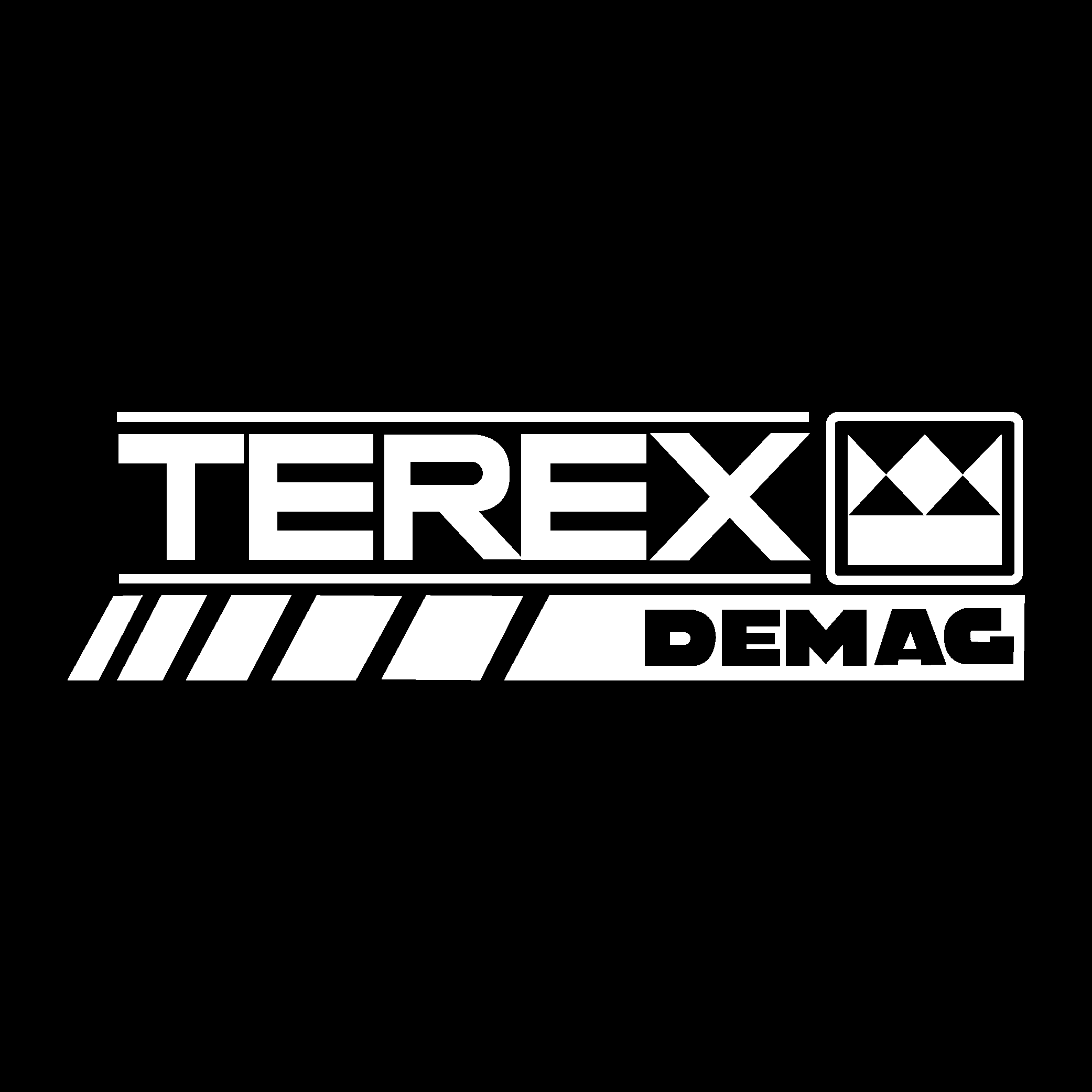 Terex Demag white Logo Vector