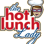 The Hot Lunch Lady Logo Vector