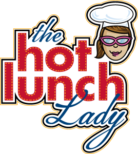 The Hot Lunch Lady Logo Vector