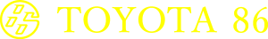 Toyota 86 yellow Logo Vector